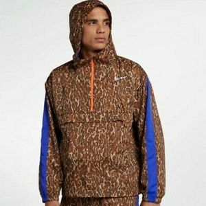 NWT Men’s Nike Repel Track Jacket - leopard & blue